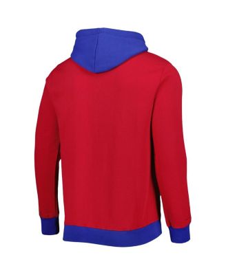 Men's Red Buffalo Bills Big Face 5.0 Pullover Hoodie