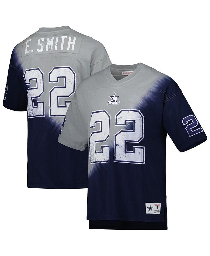 Mitchell & Ness Men's Emmitt Smith Navy, Gray Dallas Cowboys Retired Player  Name and Number Diagonal Tie-Dye V-Neck T-shirt - Macy's in 2023