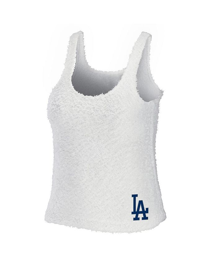 WEAR by Erin Andrews Women's Cream Los Angeles Dodgers Cozy Lounge Tank Top  and Pants Set - Macy's
