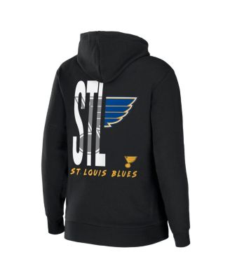 Women's Black St. Louis Blues Sponge Fleece Full-Zip Hoodie