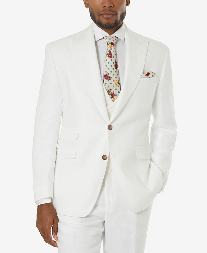Tayion Collection Men's Classic-Fit Linen Suit Jacket - Macy's