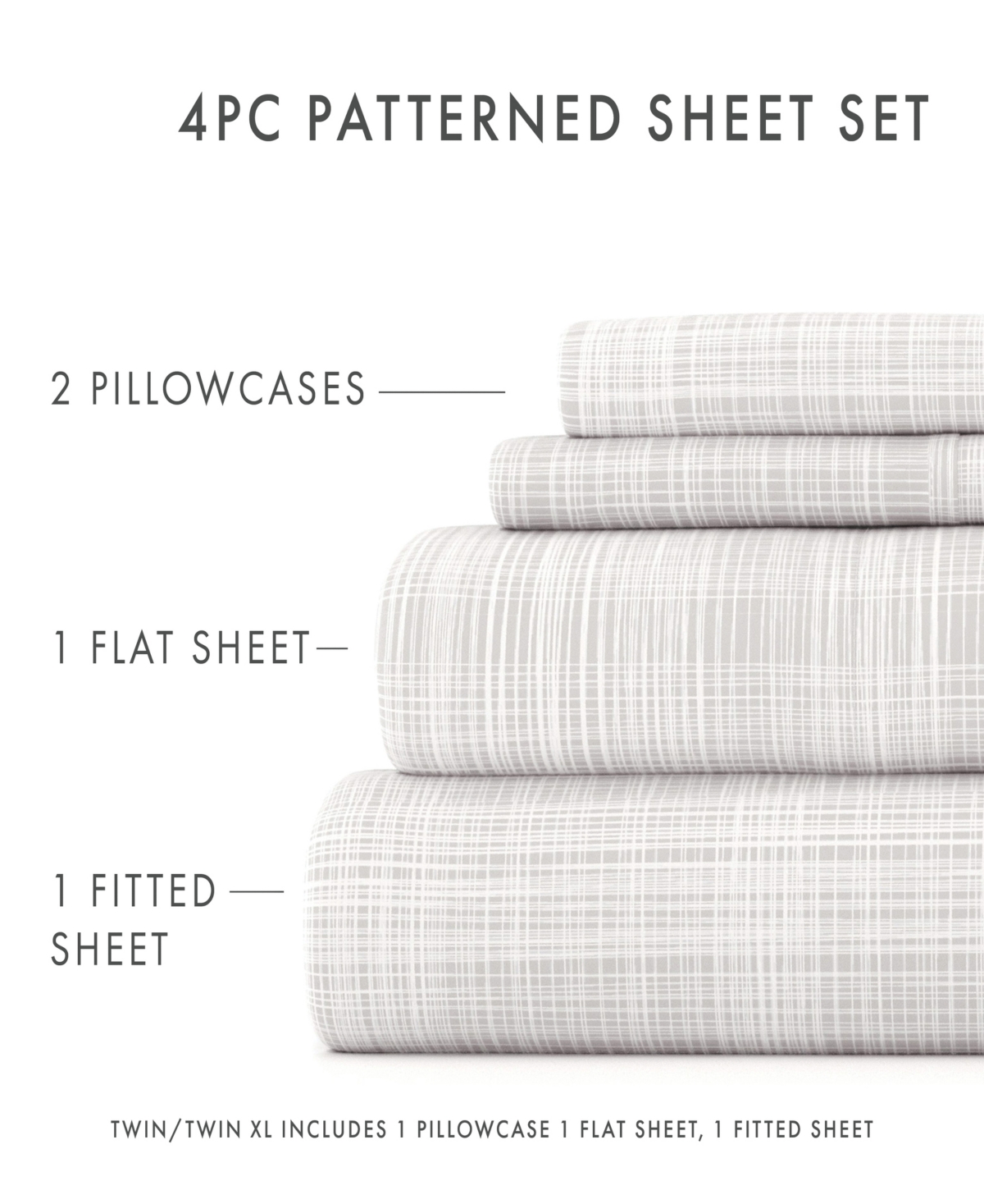 The Timeless Classics by Home Collection Premium Ultra Soft Pattern 4 Piece Bed Sheet Set -