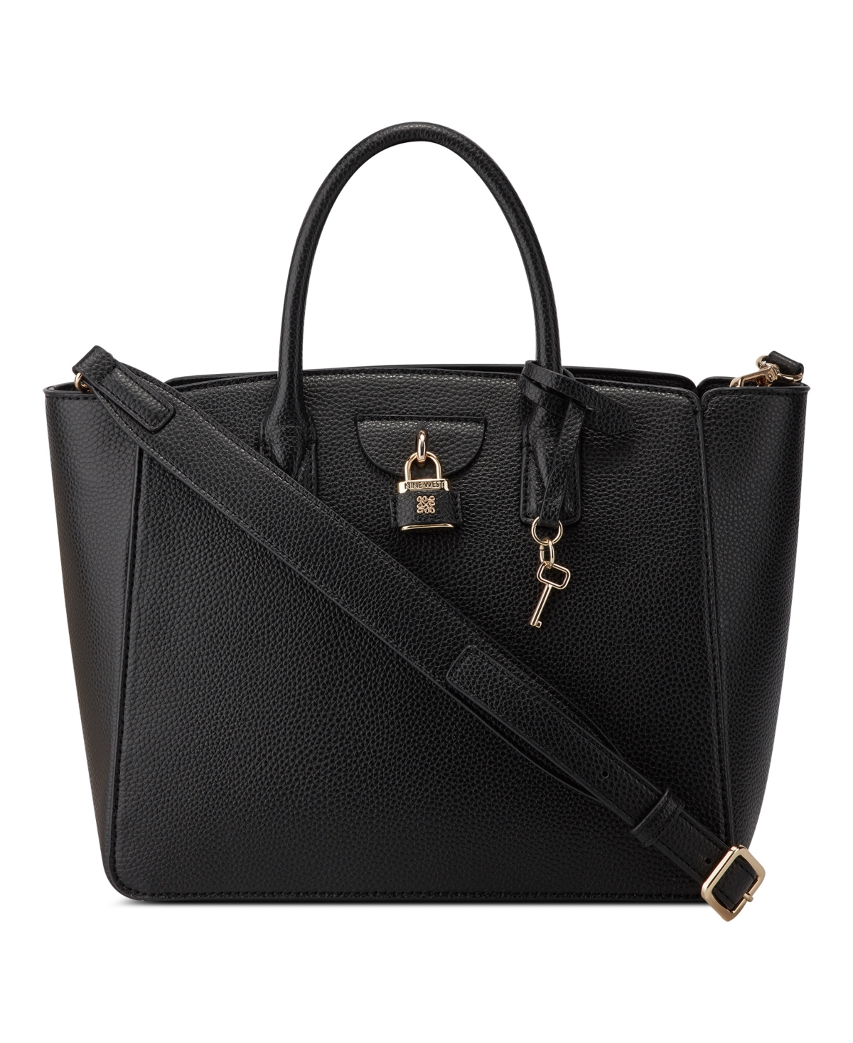 Nine West Women's Shirin Elite Satchel Handbag In Black