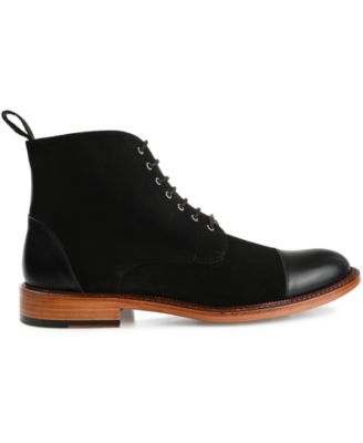 Men's Troy Handcrafted Leather and Suede Dress Boots