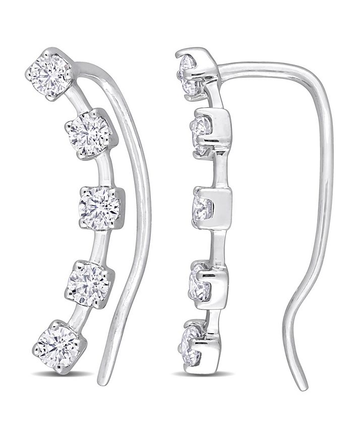 Macys moissanite earrings Clearance