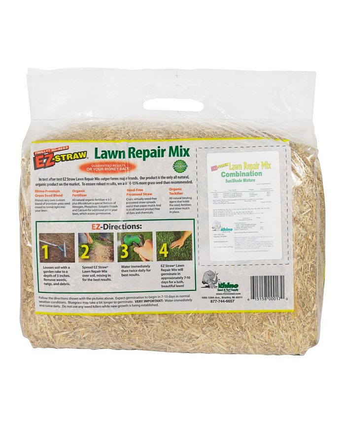 EZStraw EZ Straw Lawn Repair Mix, Sun Shade Blend, 11 Pounds Macy's
