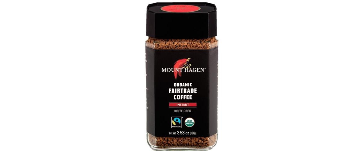 Mount Hagen Organic Instant Coffee in Jar (Pack of 2)