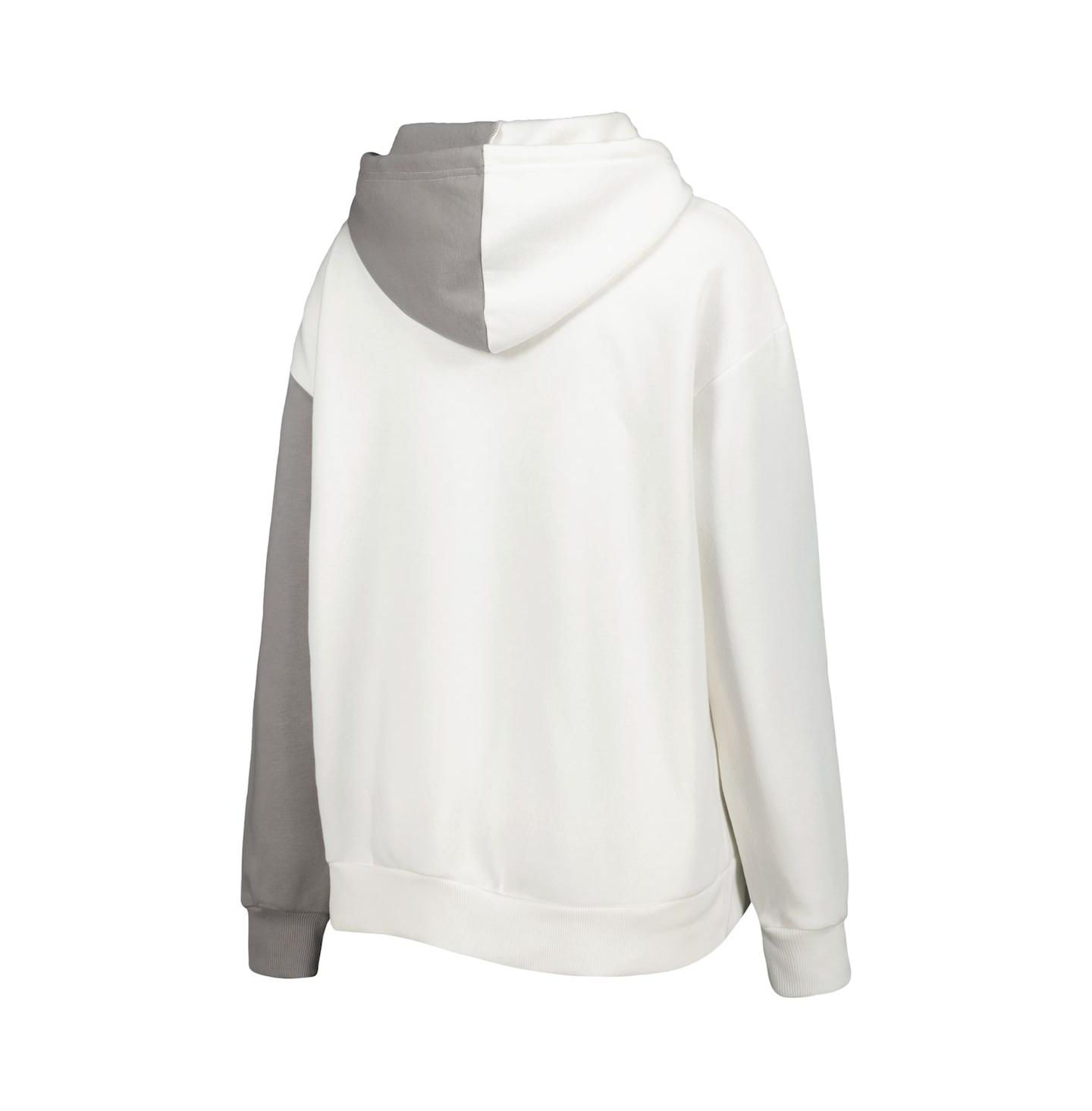 Женское худи Gameday Couture Gray, White Michigan Wolverines Split Pullover — фото 2