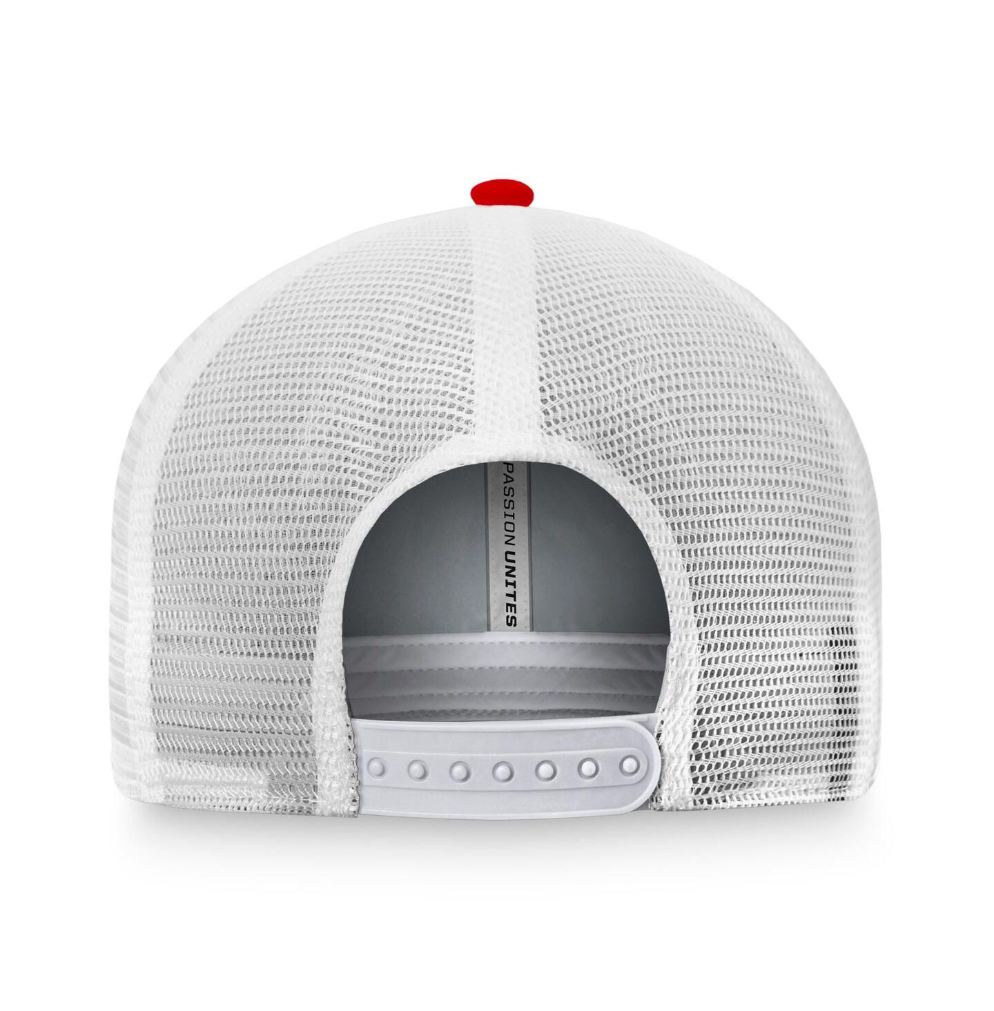 Мужская кепка Top of the World Scarlet, White Nebraska Huskers Breakout Trucker Snapback Hat — фото 2