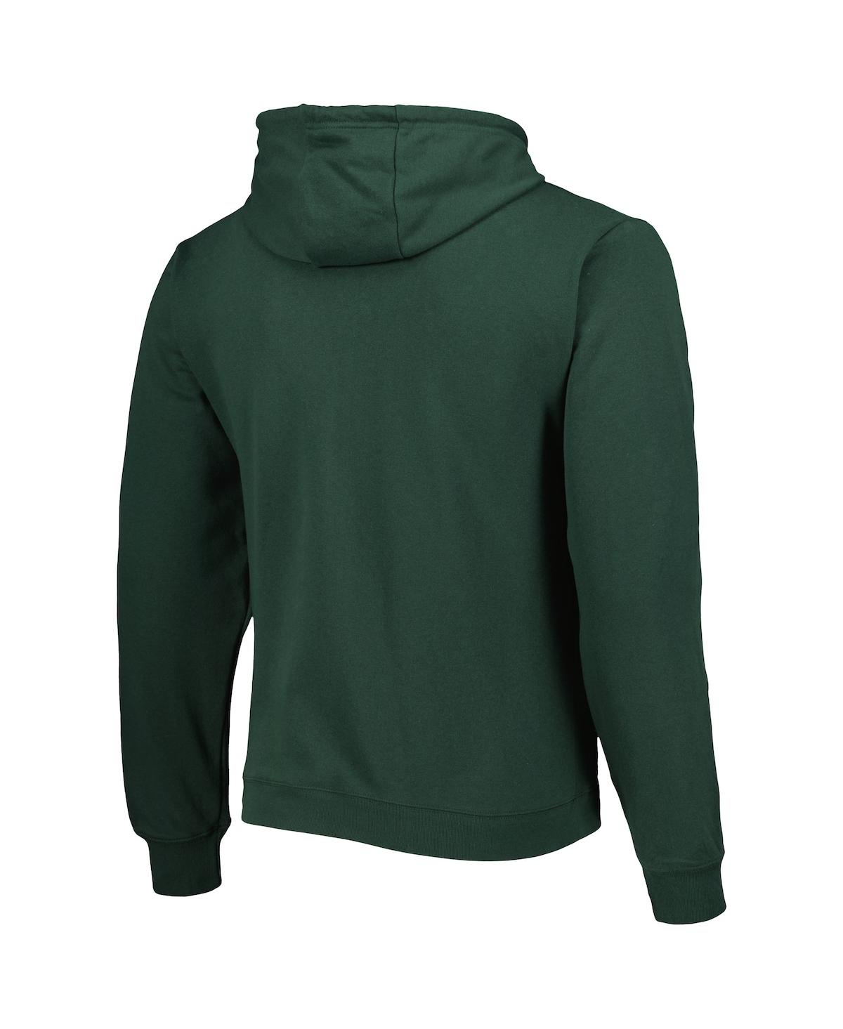 Shop League Collegiate Wear Men's  Green Michigan State Spartans Arch Essential Fleece Pullover Hoodie
