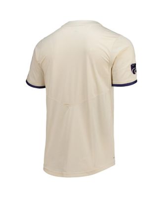Men's Natural Kansas State Wildcats Replica Baseball Jersey