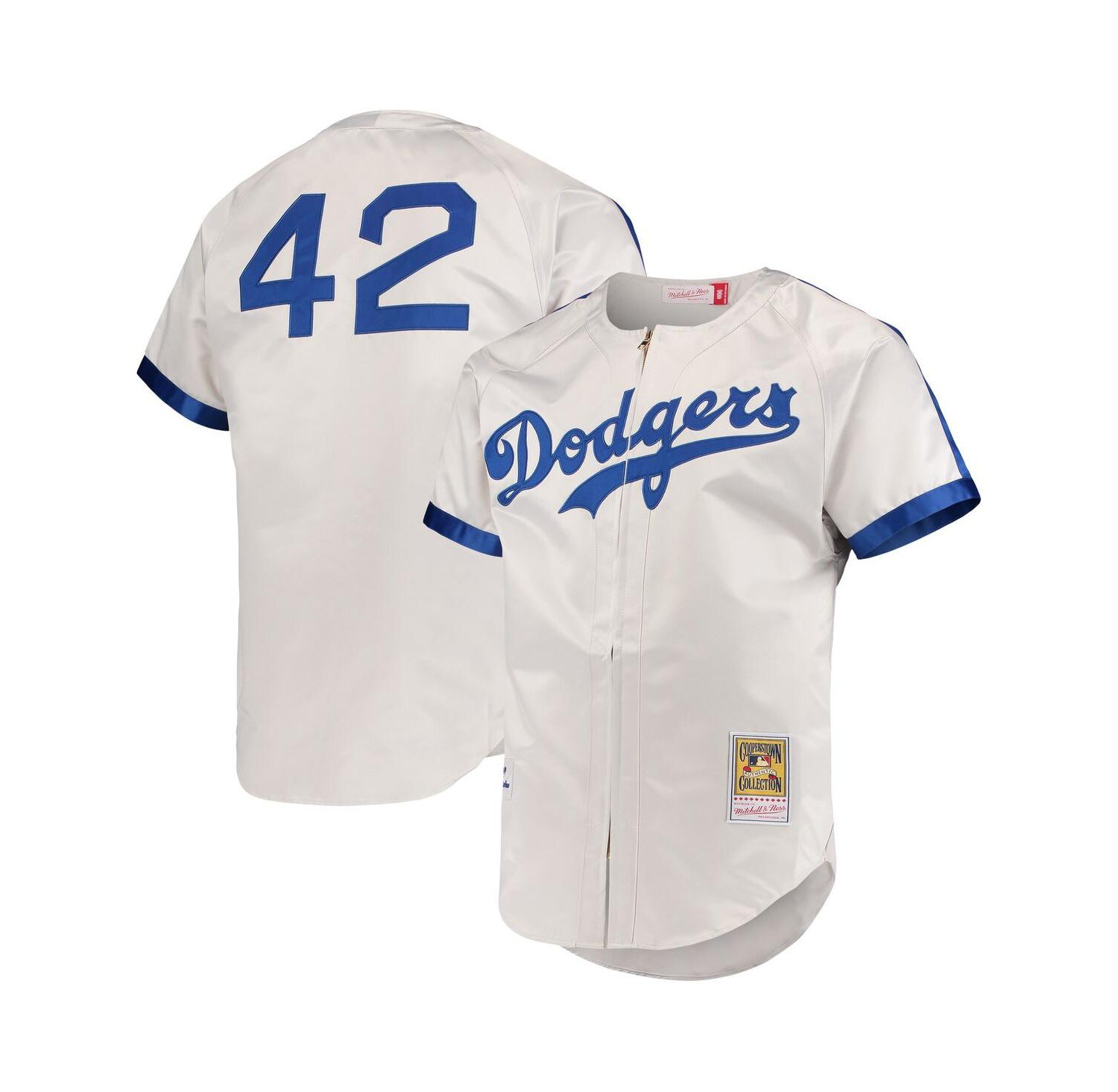 Men's Jackie Robinson Gray Brooklyn Dodgers Cooperstown Collection Authentic Jersey
