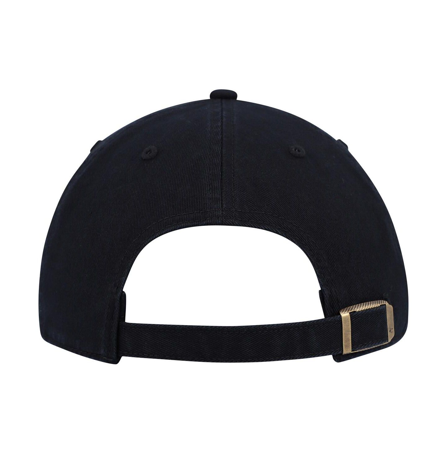 Мужская кепка '47 Brand Black Boston Bruins Clean Up Adjustable Hat — фото 2