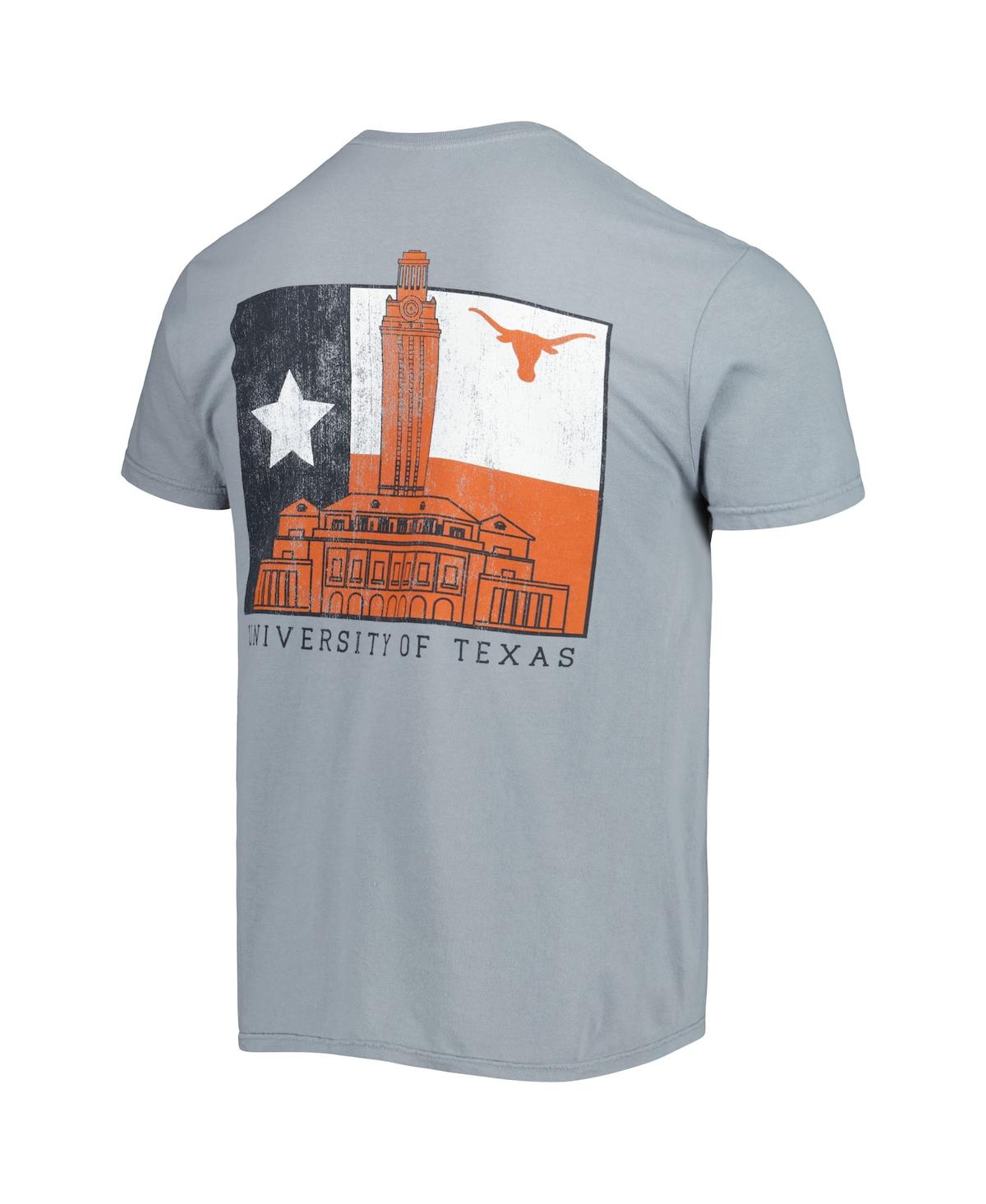 Shop Image One Men's Gray Texas Longhorns Hyperlocal Flag T-shirt