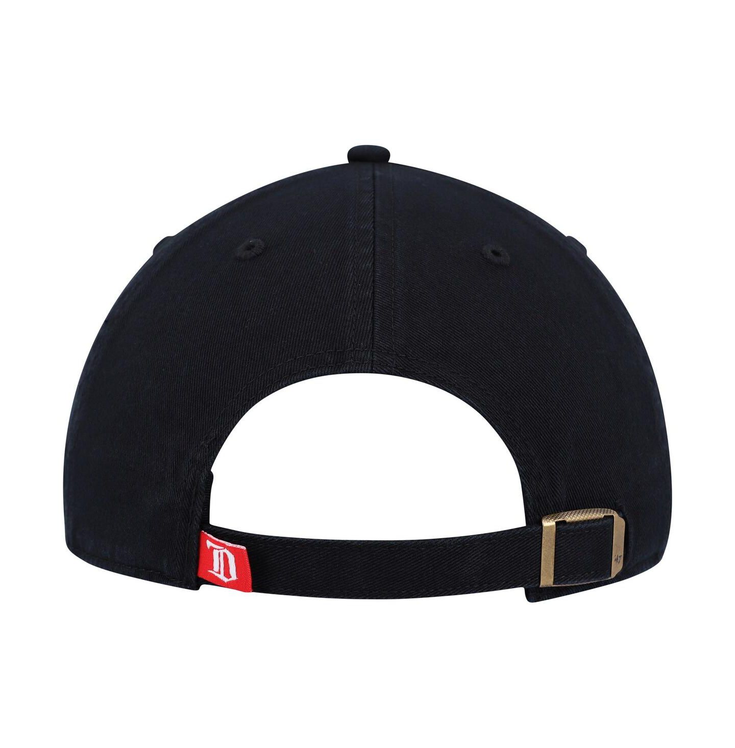 Мужская кепка '47 Brand Black Detroit Red Wings Clean Up Adjustable Hat — фото 2