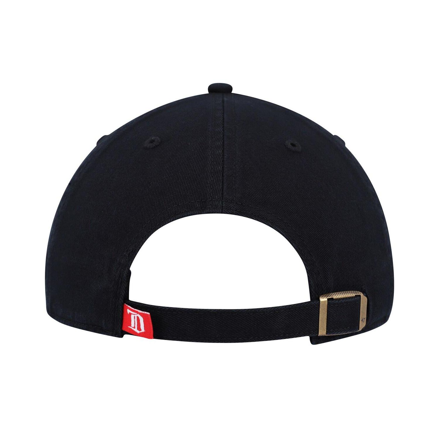 Men's Black Detroit Red Wings Clean Up Adjustable Hat