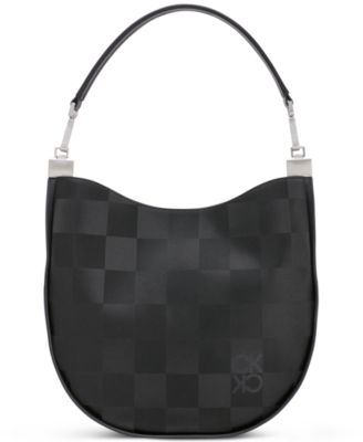 Calvin Klein - Celestine Medium Signature Embossed Checkered Shoulder Bag