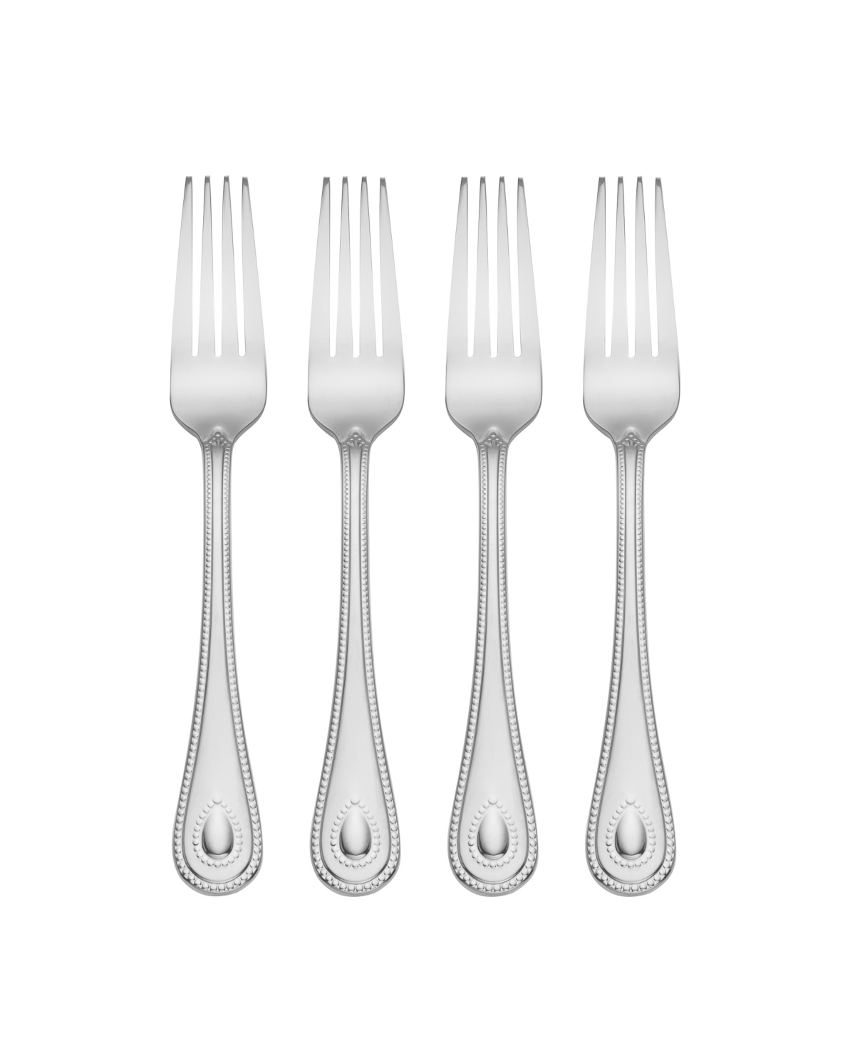 Shop Lenox French Perle Dinner Forks, Set Of 4 In Metallic