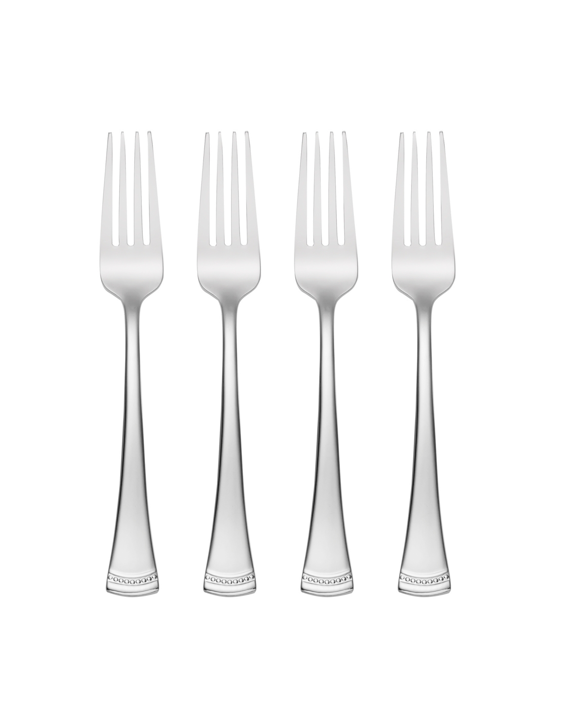 Shop Lenox Portola Salad Forks, Set Of 4 In Metallic