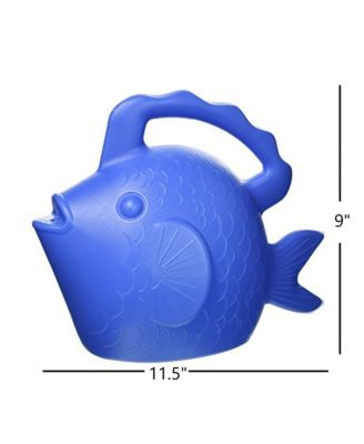 Plastic Character Watering Can, Fish, Bright Blue, 0.75 Gallon