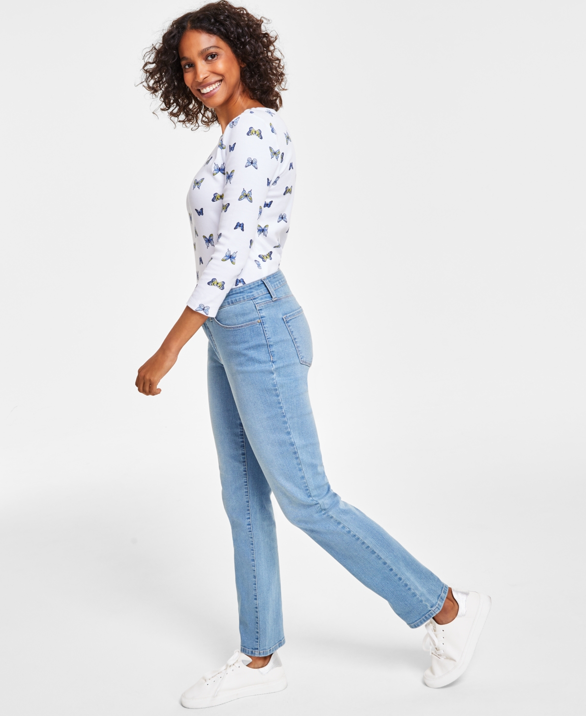 Macys charter club cheap lexington straight jeans