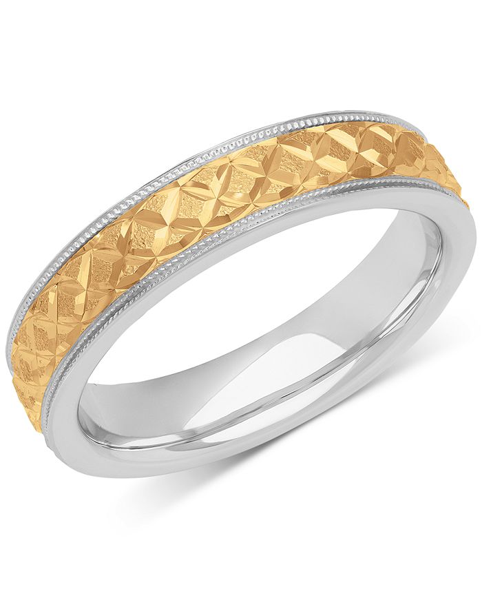 Mens gold wedding bands macy's hot sale