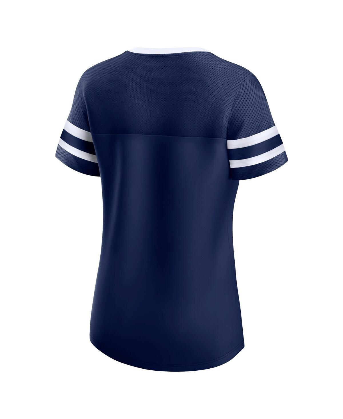 Fanatics Branded Navy Dallas Cowboys Original State Lace-up T-shirt In Navy