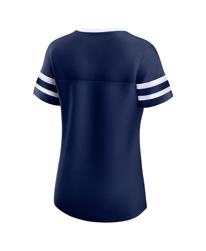 Fanatics Women's Navy Dallas Cowboys Original State Lace-Up T-shirt ...