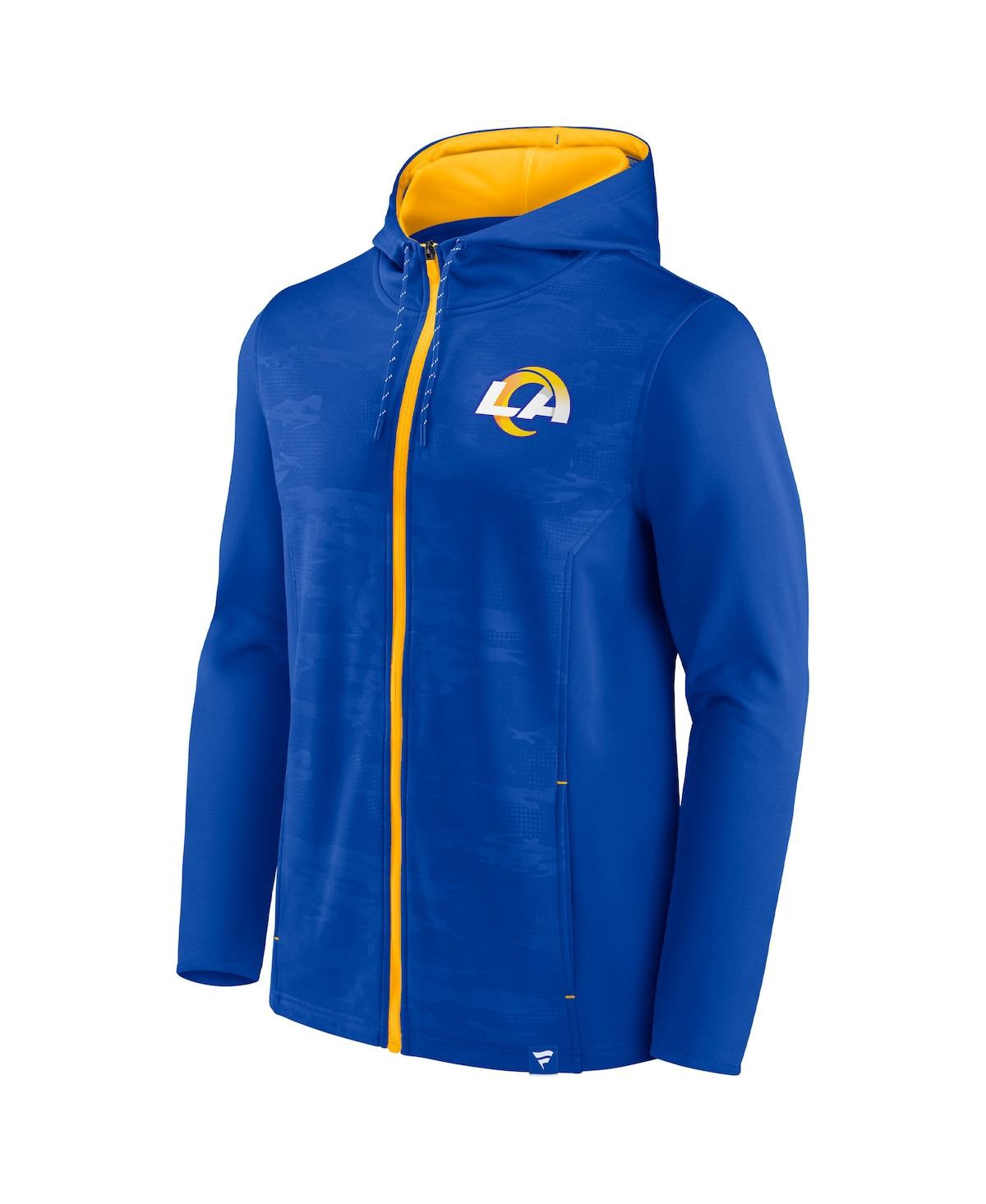 Men's Fanatics Gold Los Angeles Rams Ball Carrier Full-Zip Hoodie - Gold
