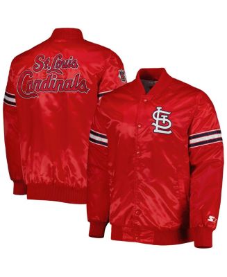 Men's Starter Scarlet San Francisco 49ers The Pick and Roll Full-Snap Jacket