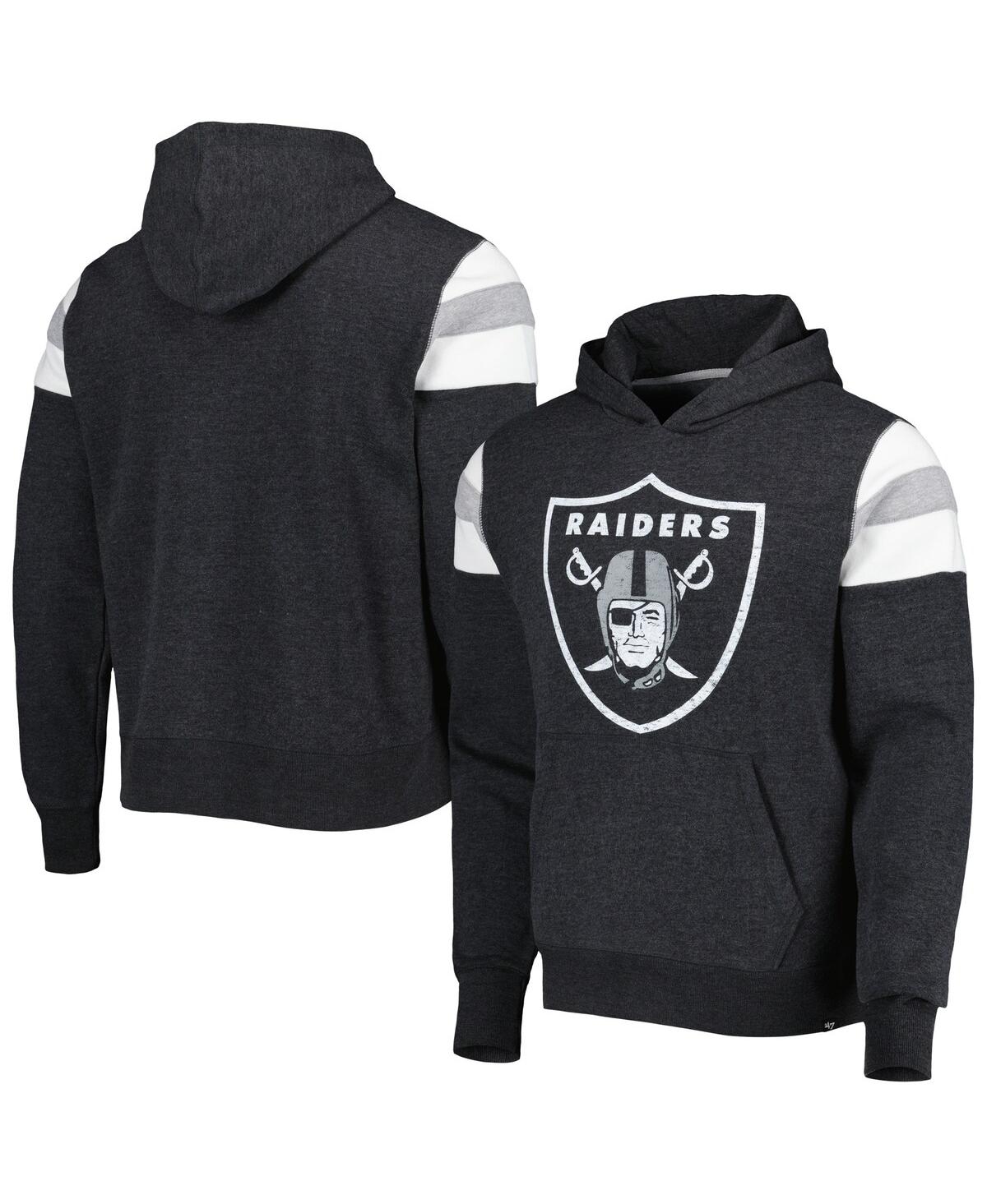 47 Brand Men's ' Black Las Vegas Raiders Legacy Premier Nico Pullover Hoodie In Black