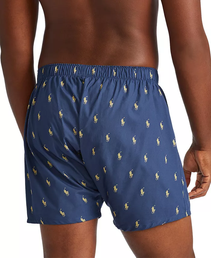 Men's 3-Pack Classic Woven Cotton Boxers - thumbnail 2