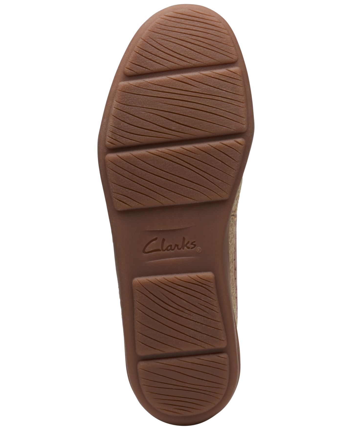Женские кожаные балетки-эспадрильи Clarks без застёжки, цвет: Кожаный — фото 5