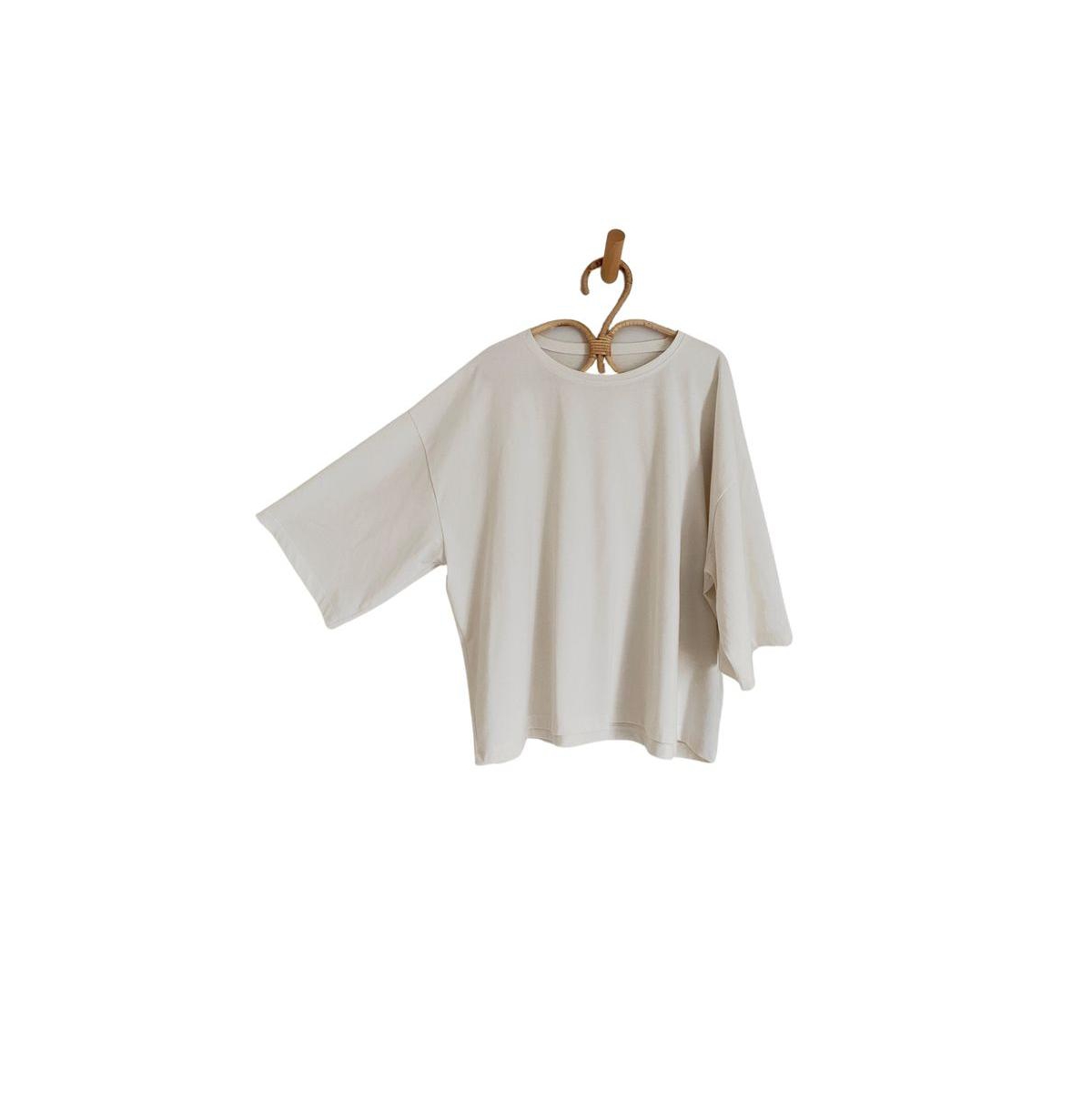 Women's Maternity Organic Cotton Oversized Tee - Undyed