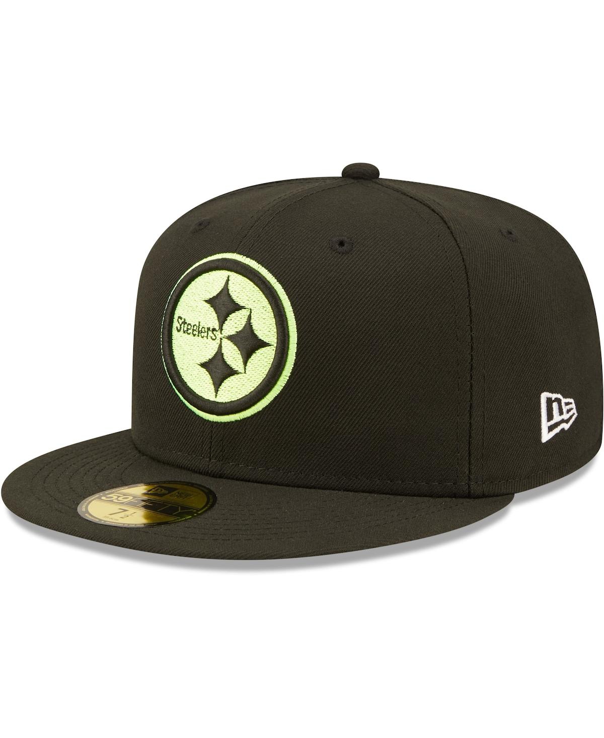Men's New EraPittsburgh Steelers Super Bowl Xl Summer Pop 59Fifty Fitted Hat - Black
