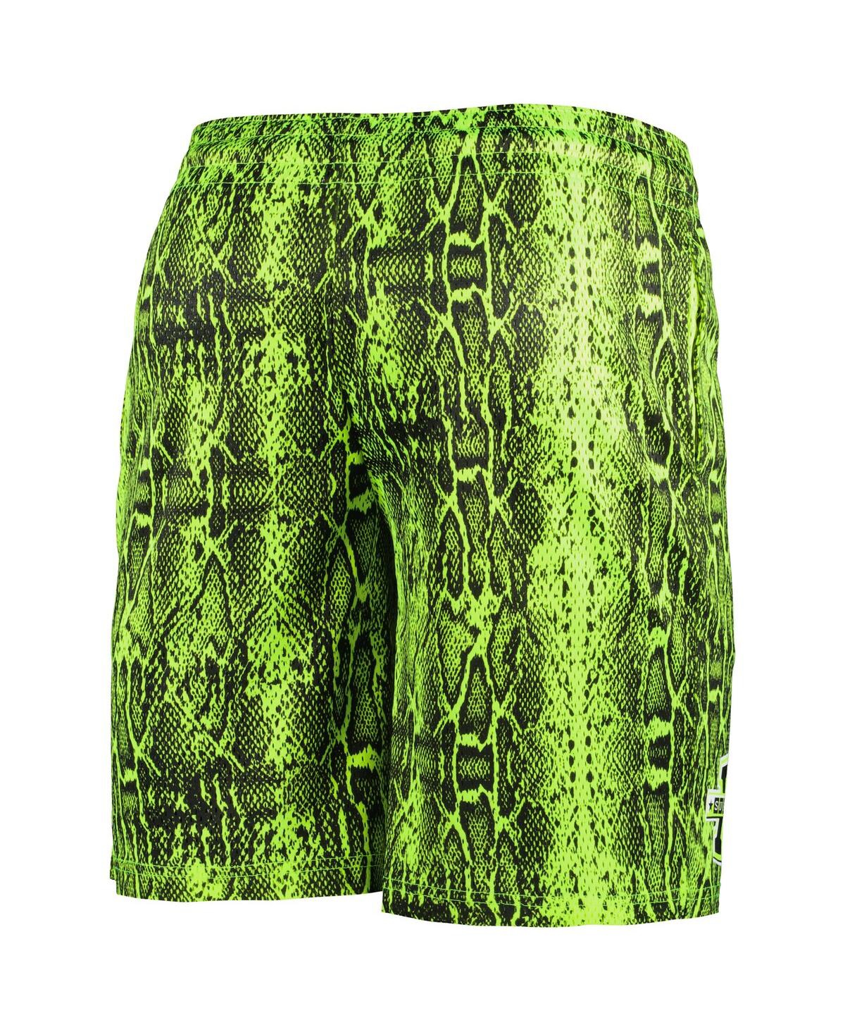 NEW ERA MEN'S NEW ERA NEON GREEN PITTSBURGH STEELERS SUMMER POP SHORTS 