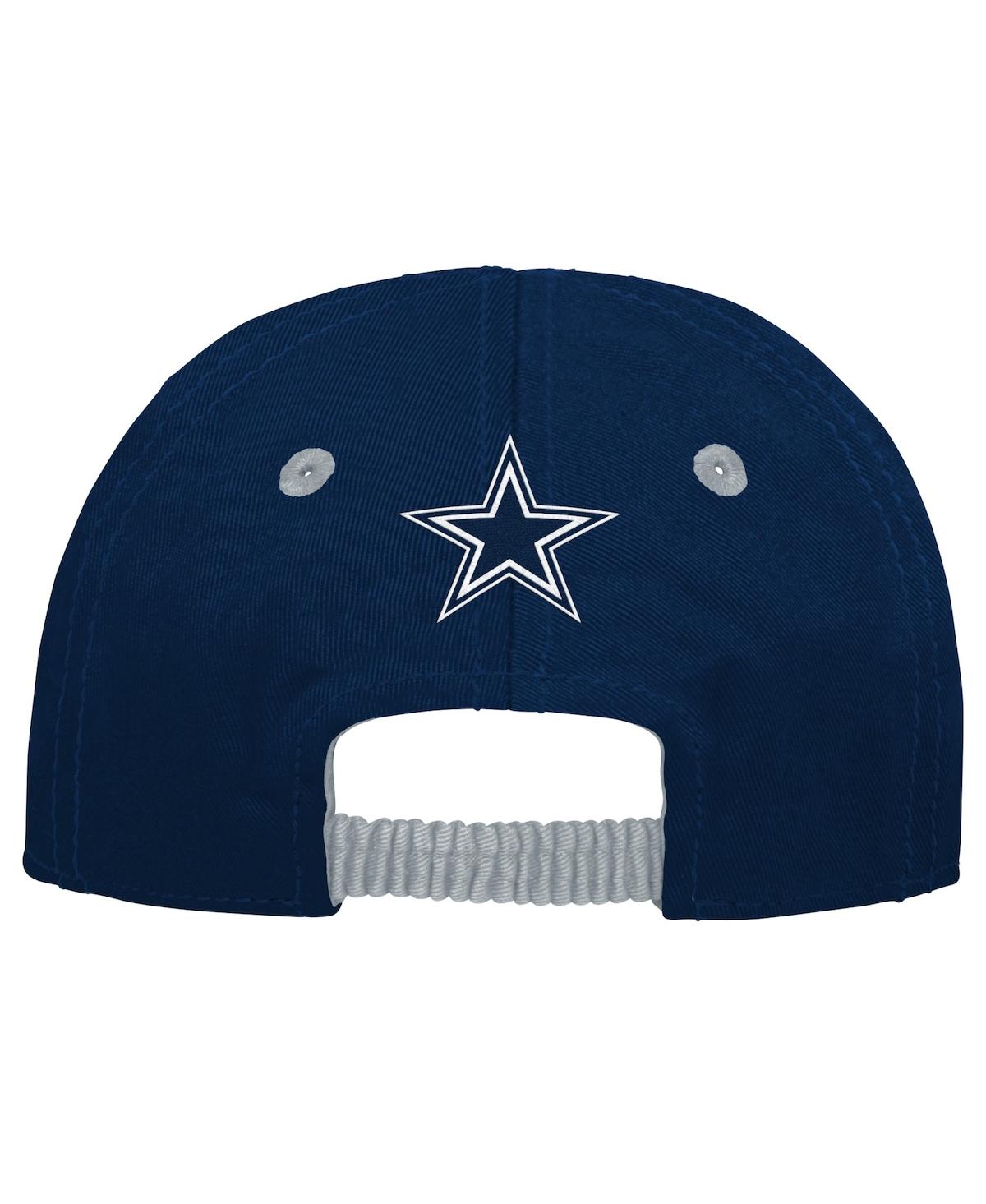 Shop Outerstuff Infant Boys And Girls Navy, Gray Dallas Cowboys My First Tail Sweep Slouch Flex Hat In Navy,gray