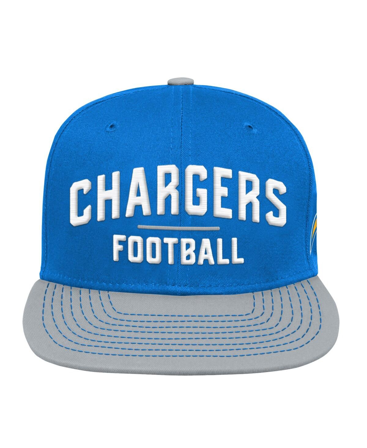 Shop Outerstuff Preschool Boys And Girls Powder Blue Los Angeles Chargers Lock Up Snapback Hat