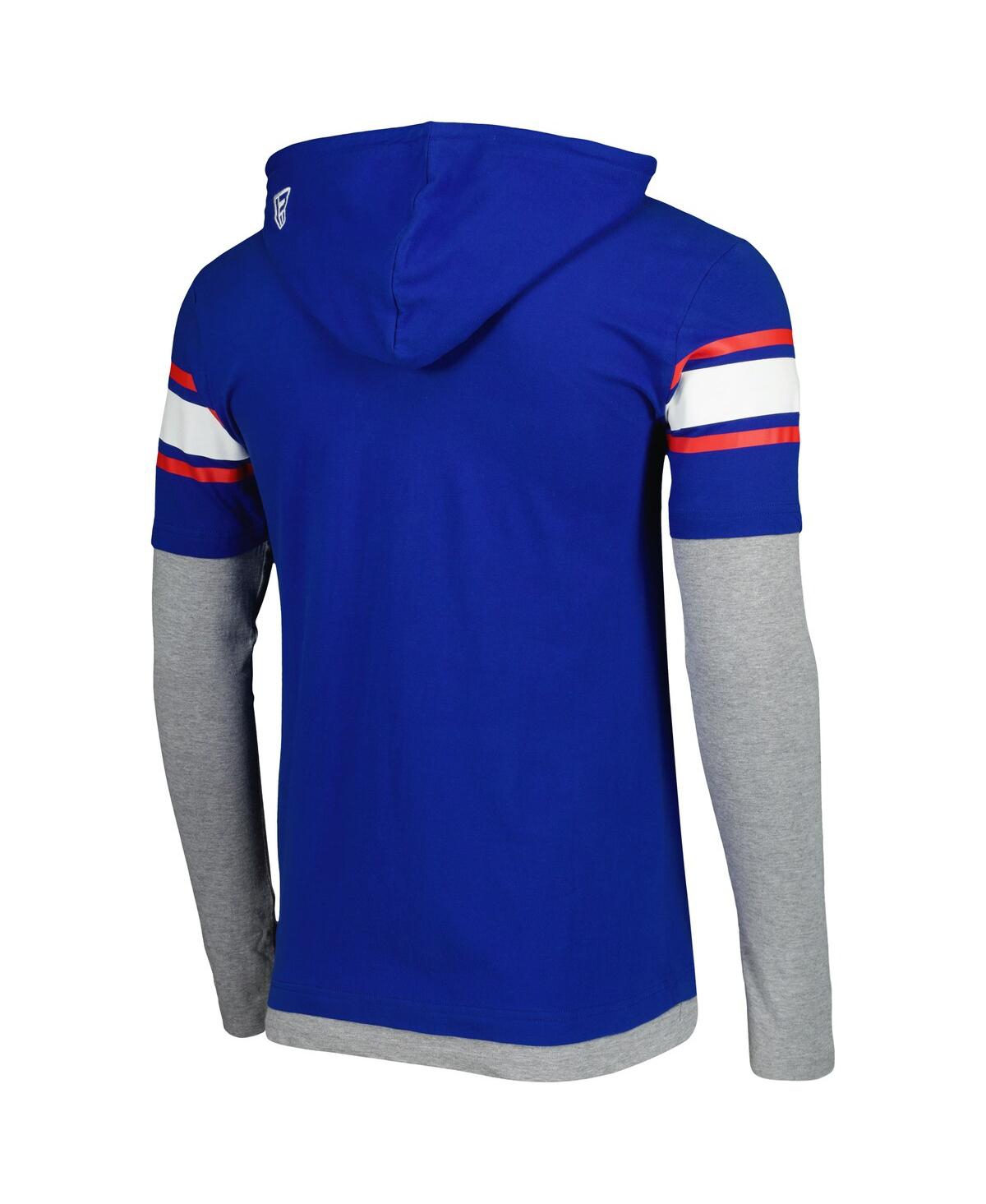 Shop New Era Men's  Royal Buffalo Bills Long Sleeve Hoodie T-shirt