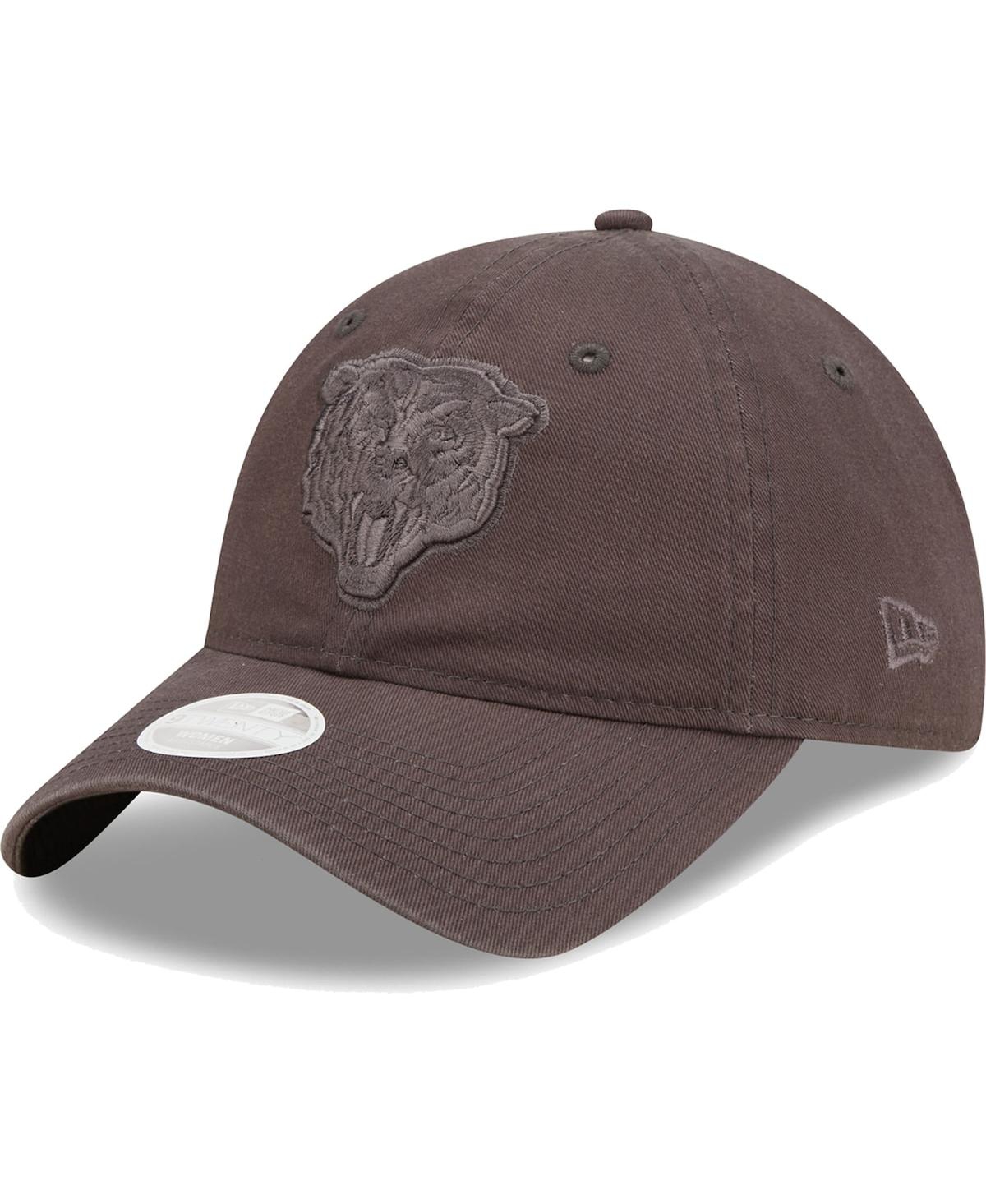 New Era Women's  Graphite Chicago Bears Core Classic 2.0 Tonal 9twenty Adjustable Hat