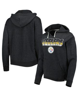 売れ筋商品|||４７ブランド カットソー トップス レディース Women's Black Pittsburgh Steelers Color Rise Kennedy Pullover Hoodie Black 47 Brand Women's Black Pittsburgh Steelers Color Rise