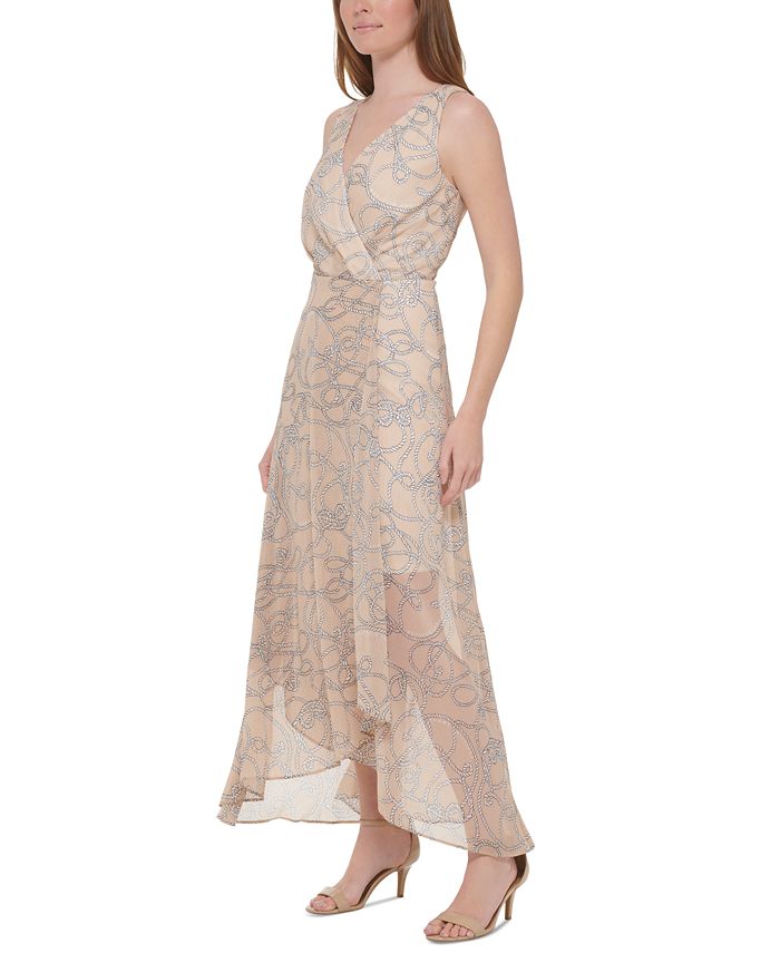 Tommy Hilfiger Women's TulipHem FauxWrap Maxi Dress Macy's