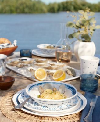 Blue Bay Melamine 20-Piece Dinnerware Set, Service for 4
