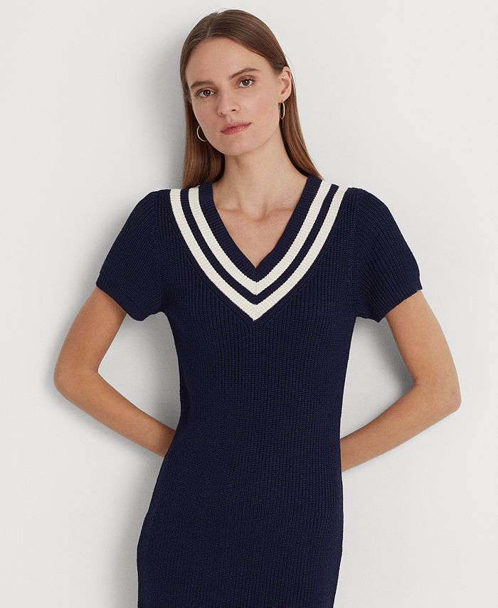 Lauren Ralph Lauren Women's CottonBlend Cricket Sweater Dress