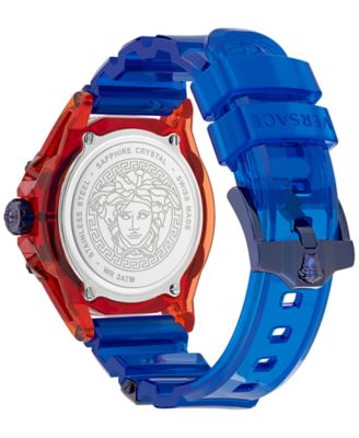 Versace Men's Swiss Icon Active Chinese New Year Blue Silicone