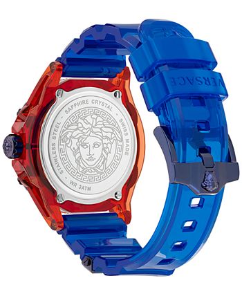 Versace Men s Swiss Icon Active Chinese New Year Blue Silicone