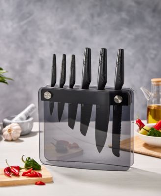 Id3 Black Samurai Sakai Knife Block Asset Set, 7 Piece