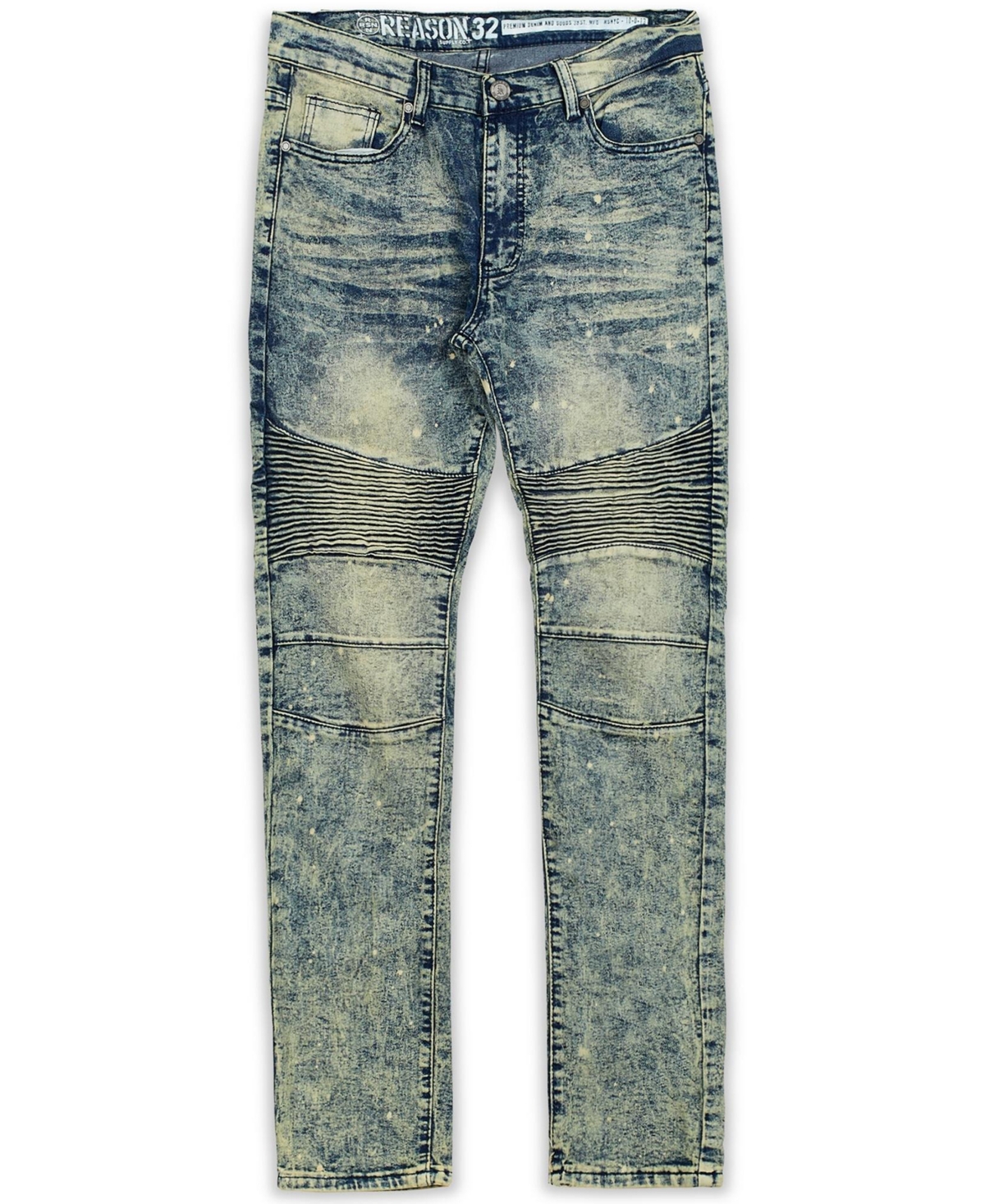 Reason Men's Big And Tall Catch Up Skinny Denim Jeans In Blue