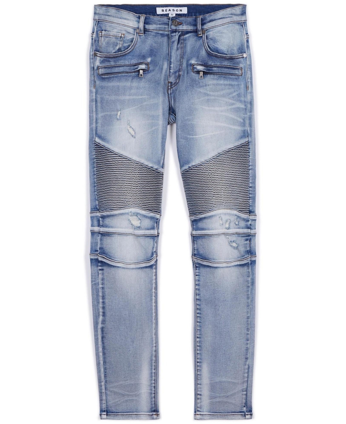 Reason Men's Big And Tall Pines Skinny Denim Jeans In Blue