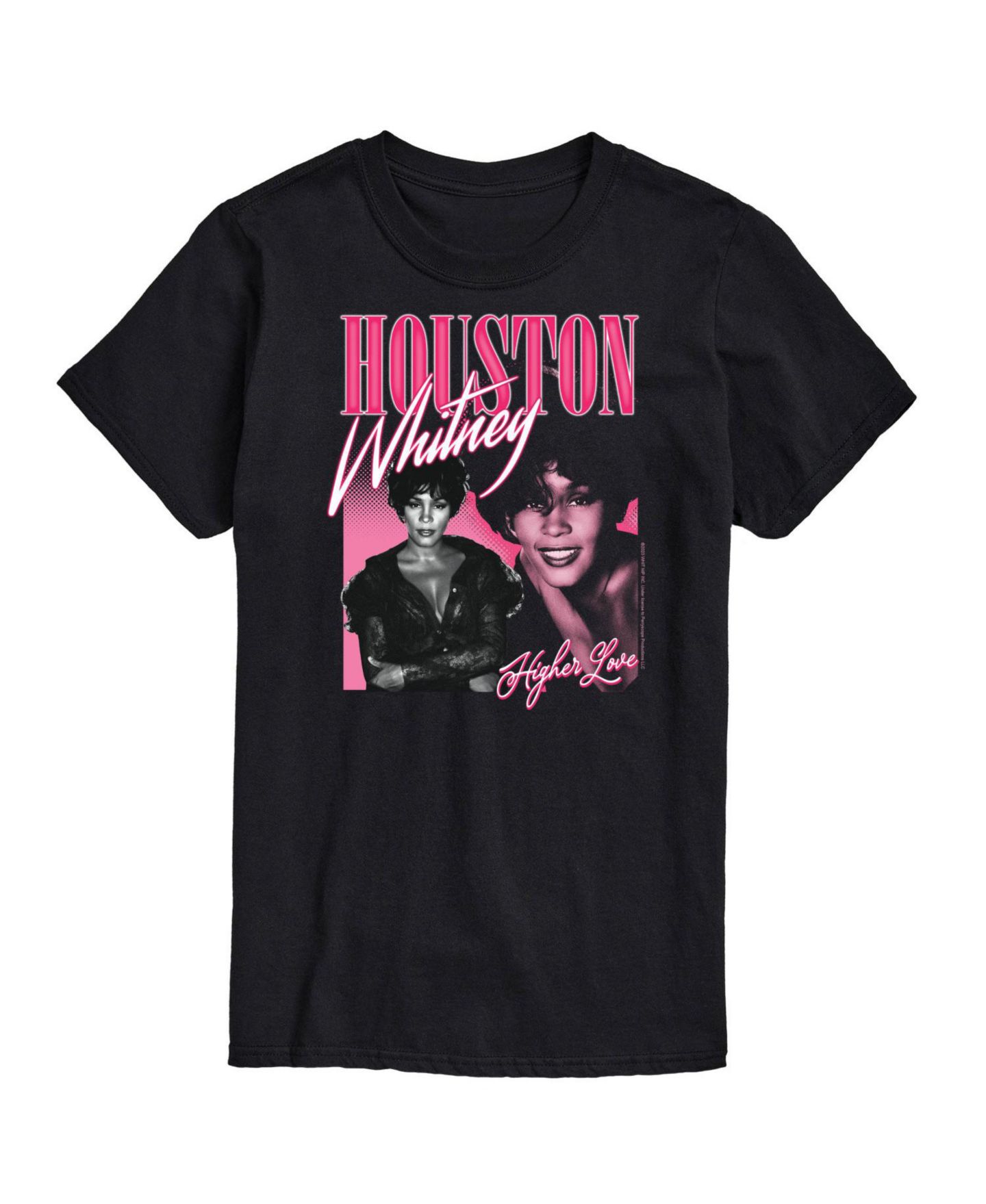 Мужская футболка AIRWAVES Whitney Houston Short Sleeve, цвет: Чёрный — фото 1
